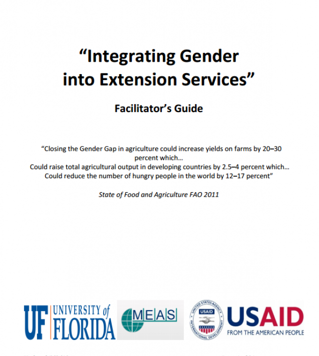 Download Resource: Integrating Gender into Extension Services - Facilitator’s Guide