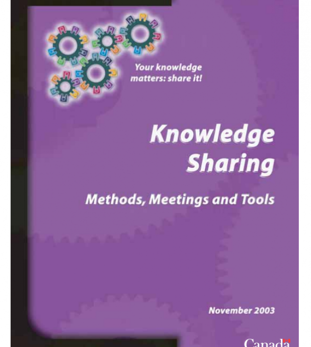 Download Resource: Knowledge Sharing: Methods, Meetings and Tools