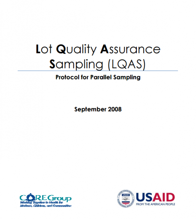 Download Resource: Lot Quality Assurance Sampling (LQAS)- Protocol for Parallel Sampling & Guidance FAQs (2008)
