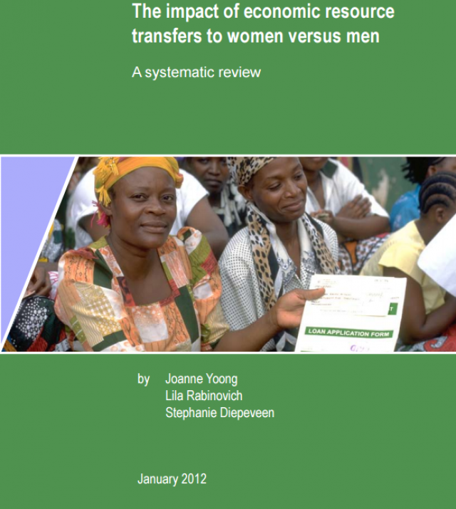 Download Resource: The Impact of Economic Resource Transfers to Women versus Men