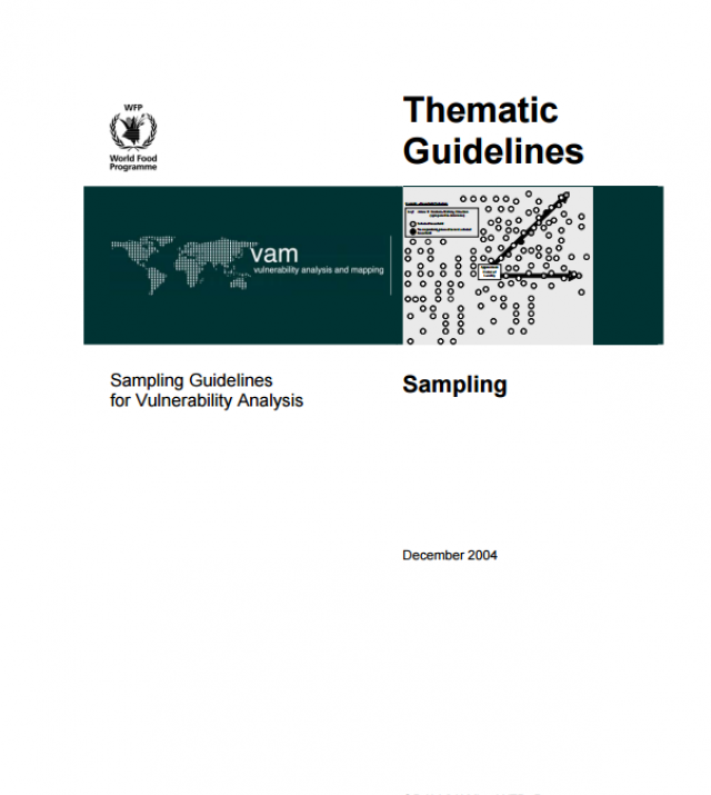 Download Resource: Thematic Guidelines -Sampling Guidelines for Vulnerability Analysis