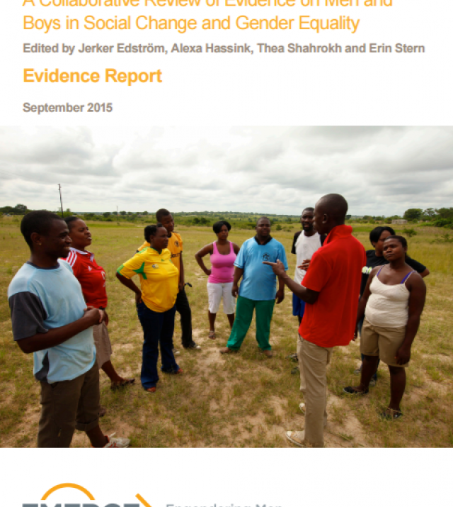 Download Resource: Engendering Men: A Collaborative Review of Evidence on Men and Boys in Social Change and Gender Equality