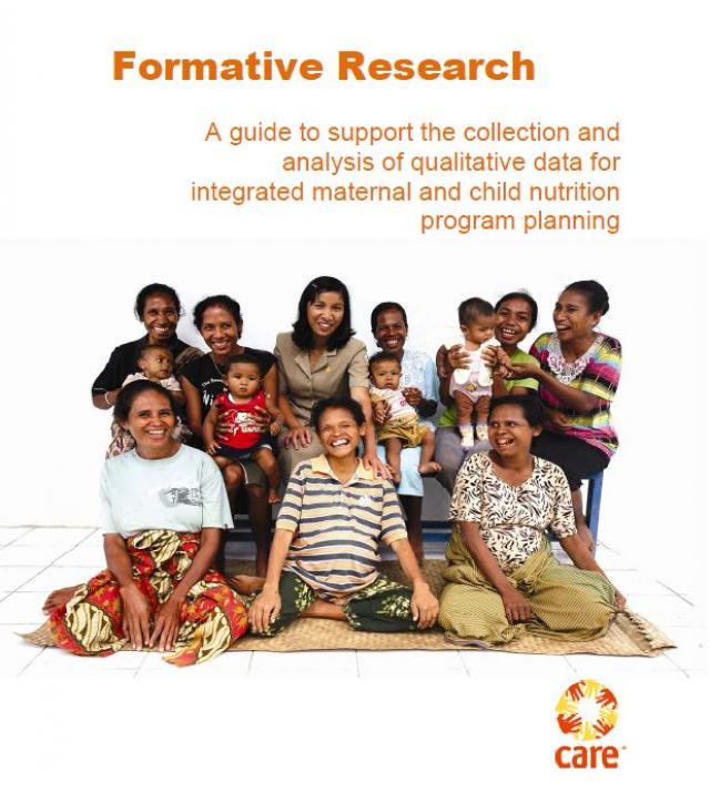 Download Resource: Formative Research: A Guide to Support the Collection and Analysis of Qualitative Data for Integrated Maternal and Child Nutrition Program Planning