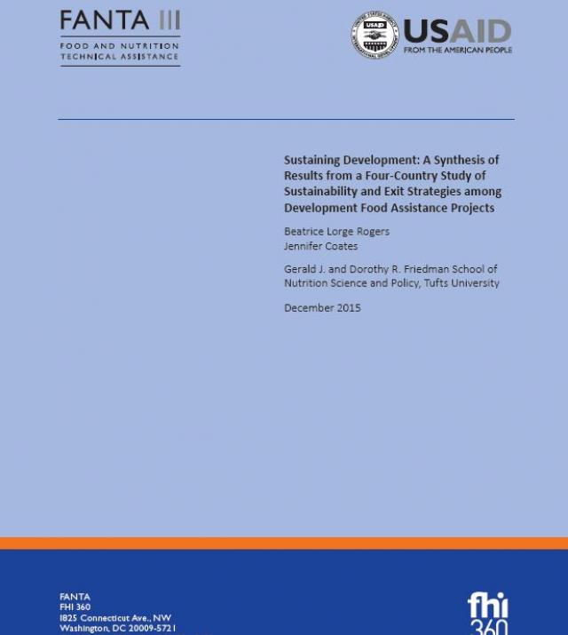 Download Resource: Sustaining Development: Results from a Study of Sustainability and Exit Strategies among Development Food Assistance Projects