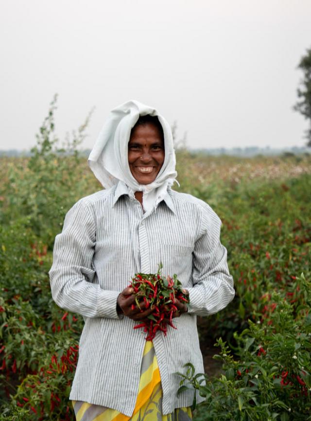 woman farming
