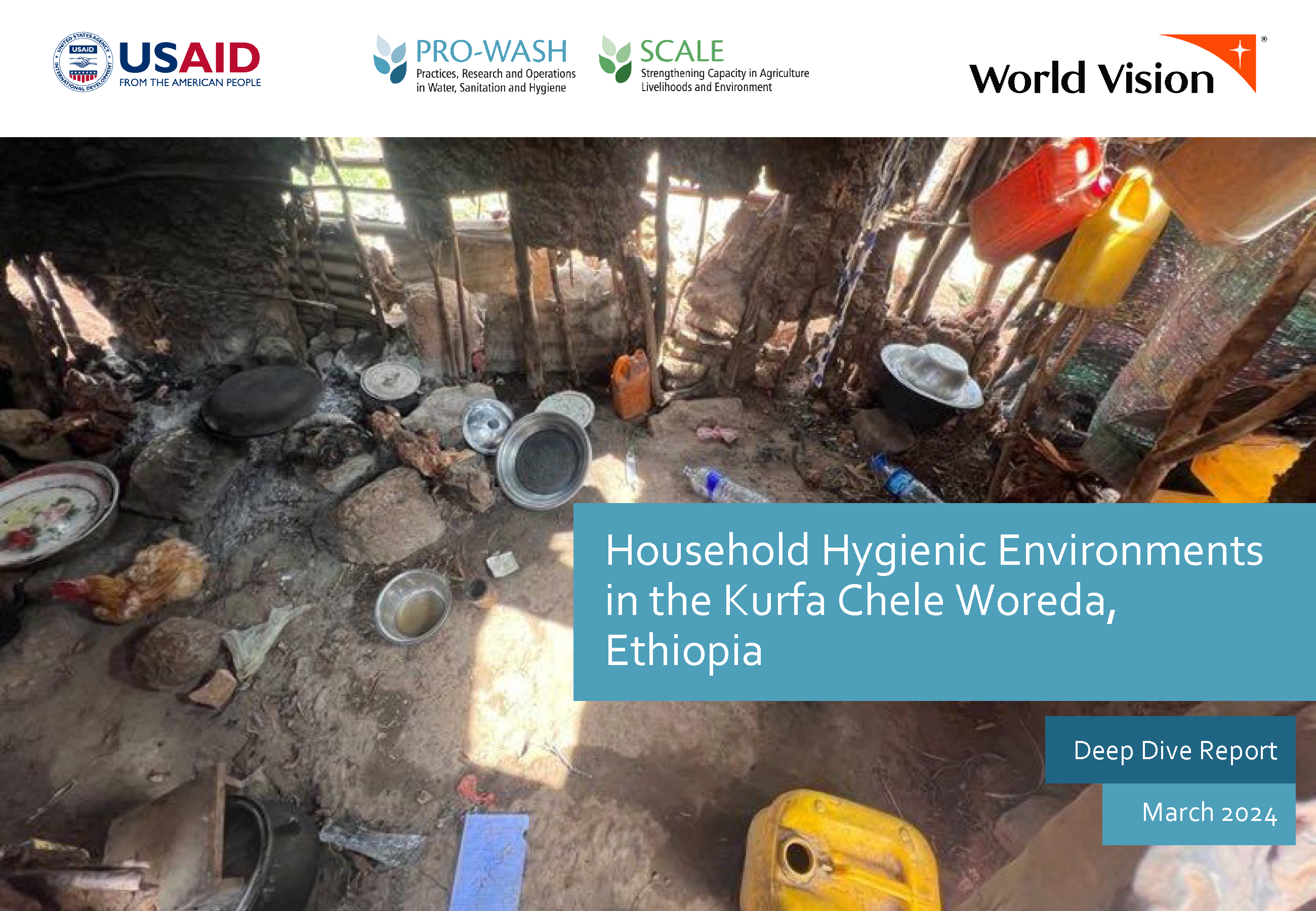 Cover page for Household Hygienic Environments in the Kurfa Chele Woreda, Ethiopia: Deep Dive Report