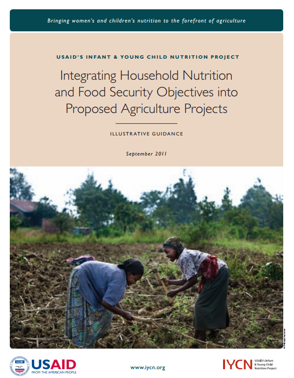 Download Resource: Integrating Household Nutrition and Food Security Objectives into Proposed Agriculture Projects: Illustrative Guidance 