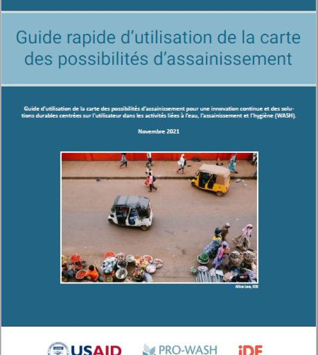 Page de couverture du rapport La carte des possibilités d'assainissement 