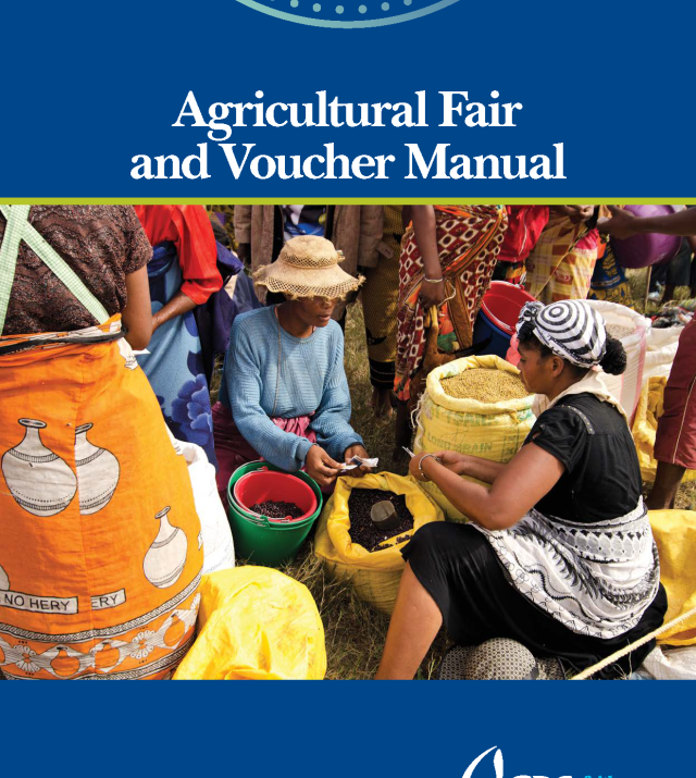 Front cover Agricultural Fair and Voucher Manual