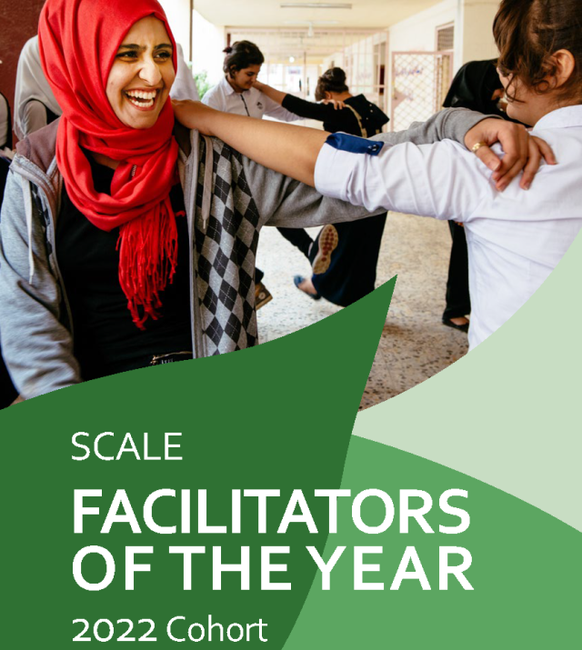 Front cover of SCALE Facilitators of the Year 2022 Cohort Brief