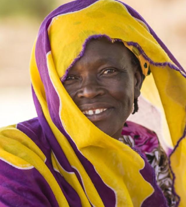 Photo of a woman smiling