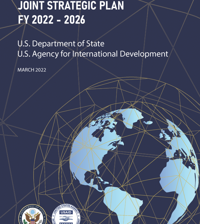 Cover page for Joint Strategic Plan, FY 2022-2026