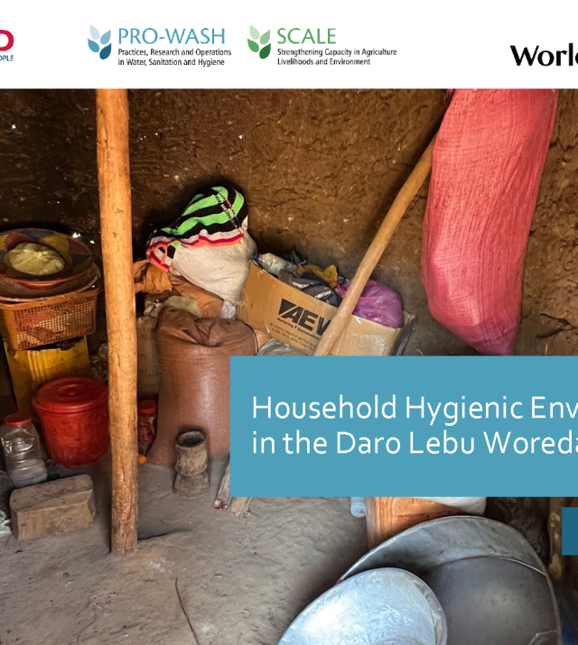 Cover page for Household Hygienic Environments in the Daro Lebu Woreda, Ethiopia