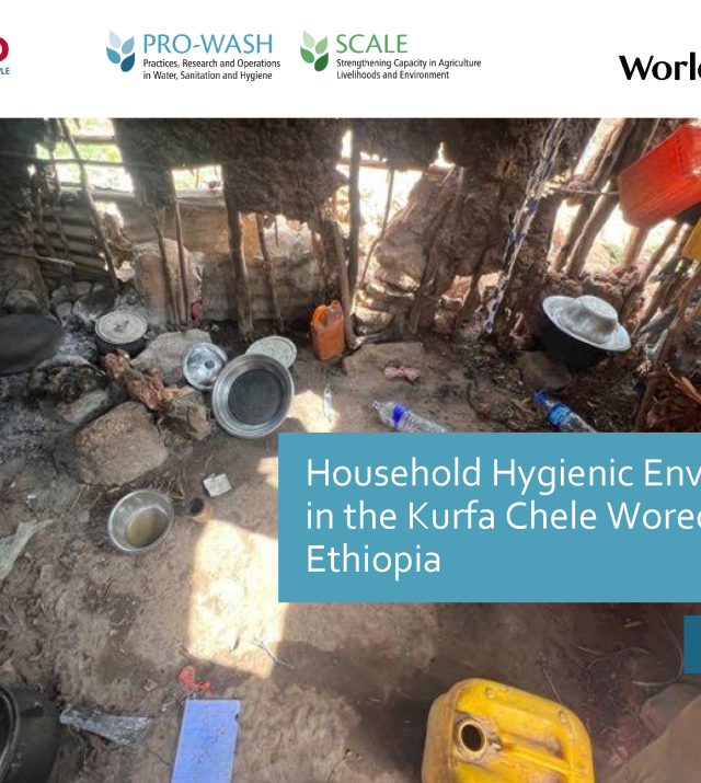 Cover page for Household Hygienic Environments in the Kurfa Chele Woreda, Ethiopia: Deep Dive Report