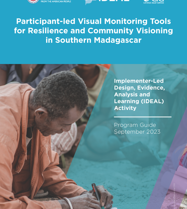 Cover page for Participant-led Visual Monitoring Tools for Resilience and Community Visioning in Southern Madagascar: Guide