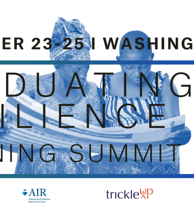 Promotional graphic for Graduating to Resilience Learning Summit