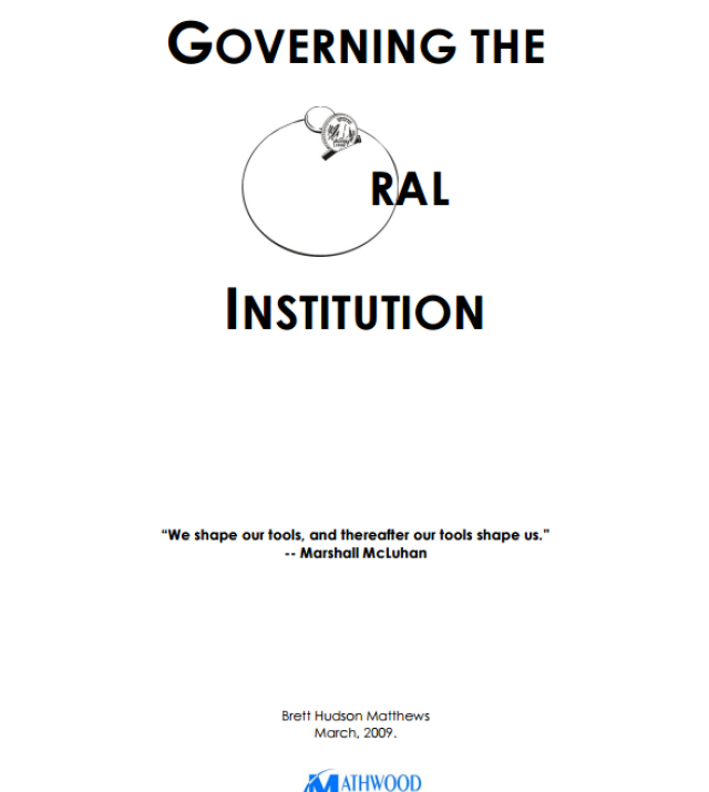 Download Resource: Governing the Oral Institution
