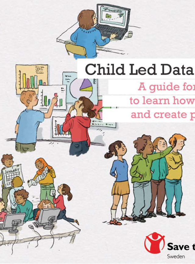 Cover page for Child Led Data Collection: A guide for young people to learn how to do research and create positive change