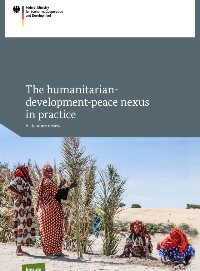 Cover page for The Humanitarian-Development-Peace Nexus in Practice: A Literature Review
