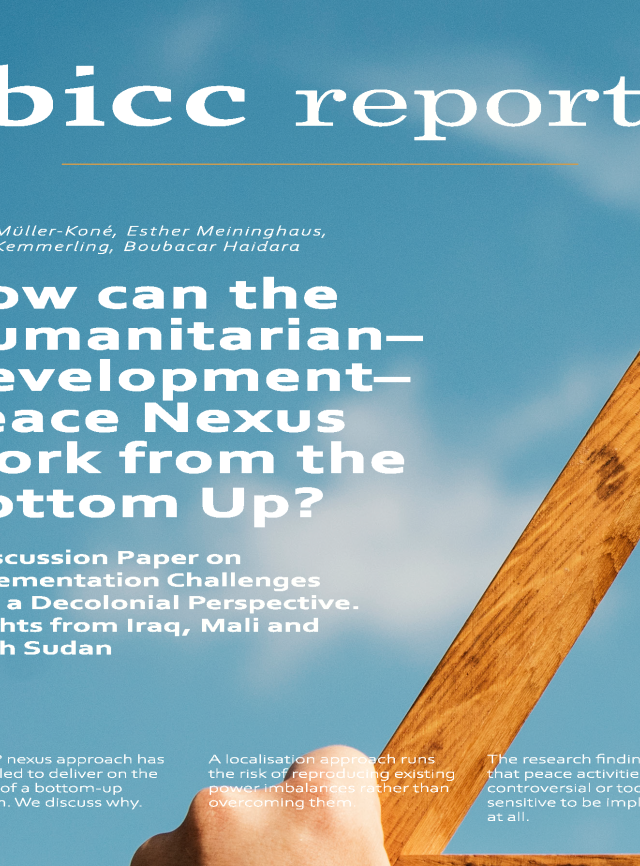 Cover page for How can the Humanitarian– Development– Peace Nexus Work from the Bottom Up?
