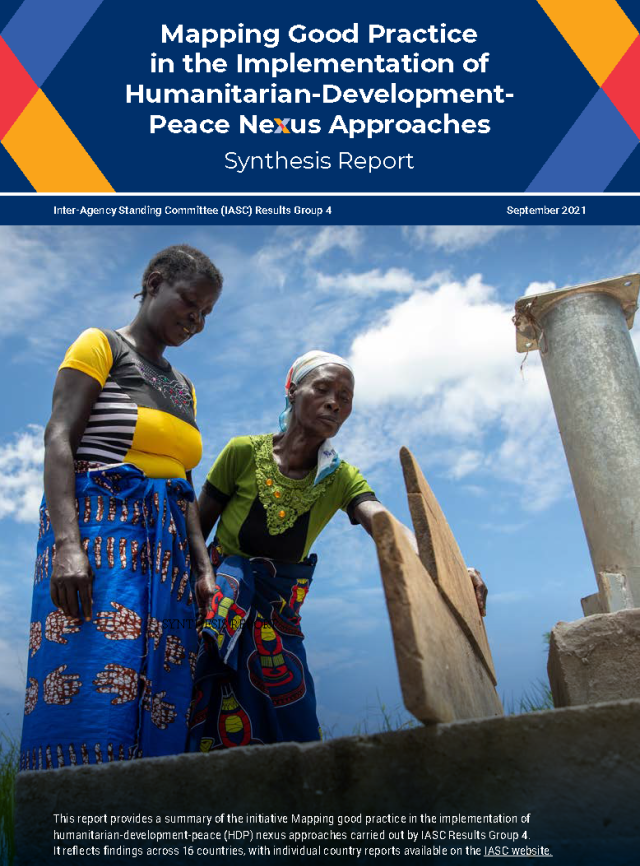 Cover page for Mapping Good Practice in the Implementation of Humanitarian-Development-Peace Nexus Approaches