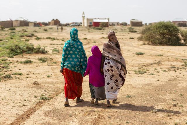 women walking in Somalia