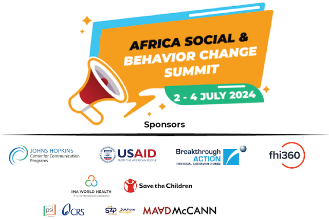Promotional graphic for Africa Social and Behavioral Change Summit